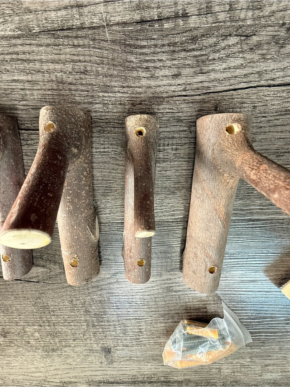 Natural Wood Branch Coat & Decor Hangers - Rustic